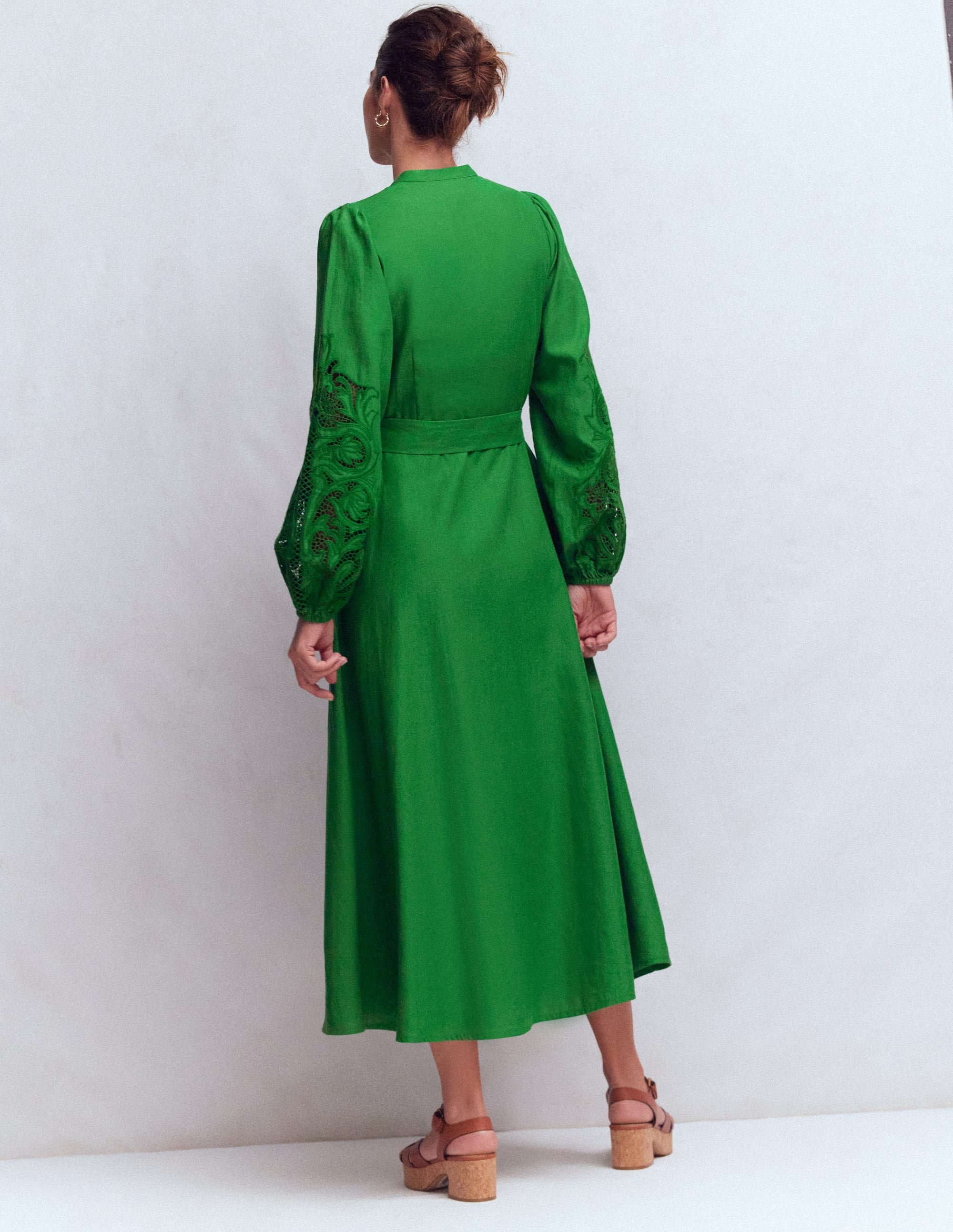 Mae Linen Blend Shirt Dress