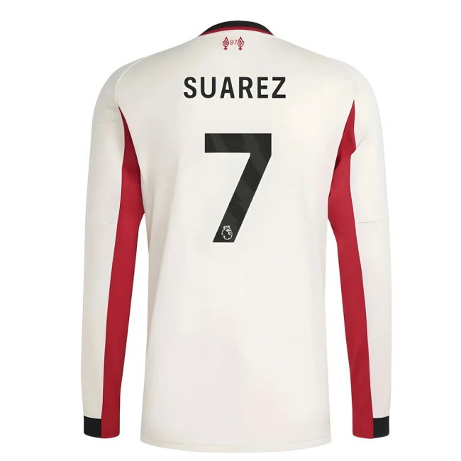 2025-2026 Liverpool Long Sleeve Away Shirt (Suarez 7)