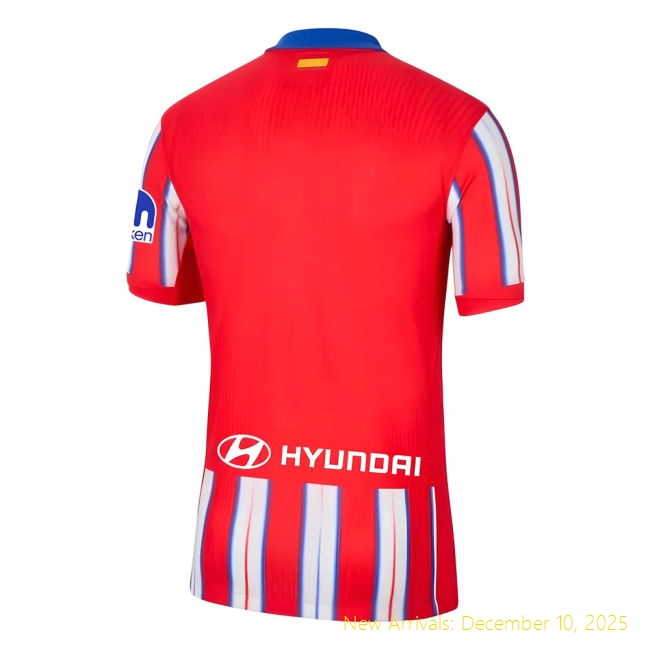 2024-2025 Atletico Madrid Home Shirt - Authentic Soccer