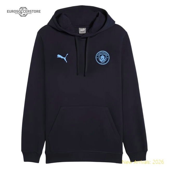 Performance Superior FtblESS Fleece Hoody Navy 2025-2026 Man City