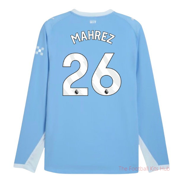 Replica Man City 2026-2027 Long Sleeve Home Shirt (Mahrez 26)