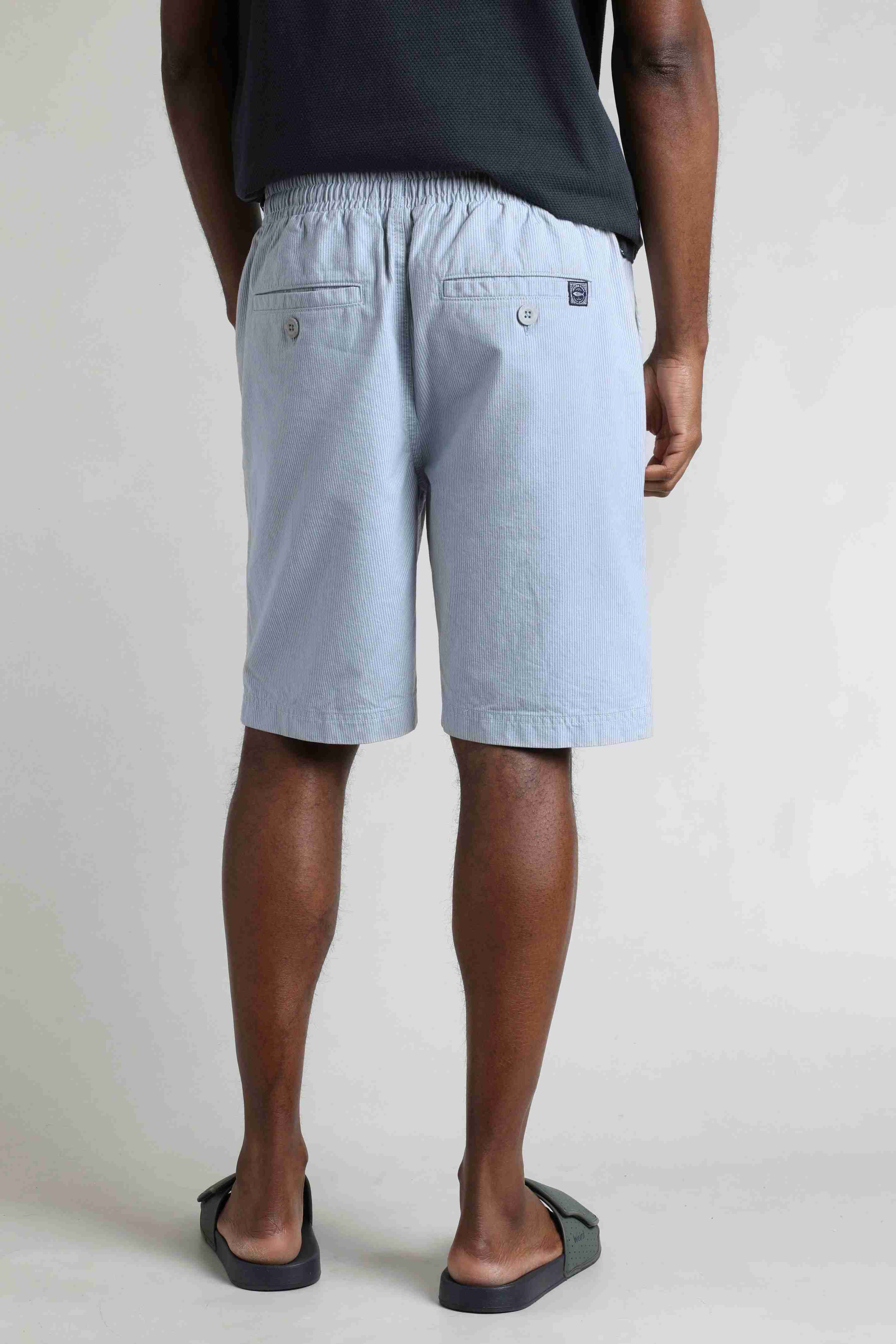 Dewey Stripe Shorts Ecru