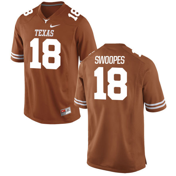 breathable Men's UT TX Tyrone Swoopes #18 Orange 2024 Football Jersey