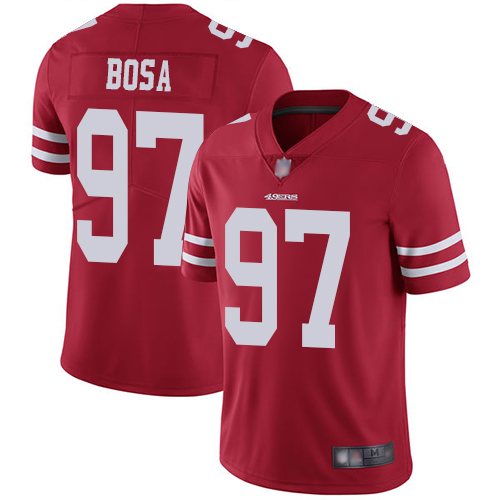 NFL SF 49ers #97 Nick Bosa Red Limited Jersey - High Quality