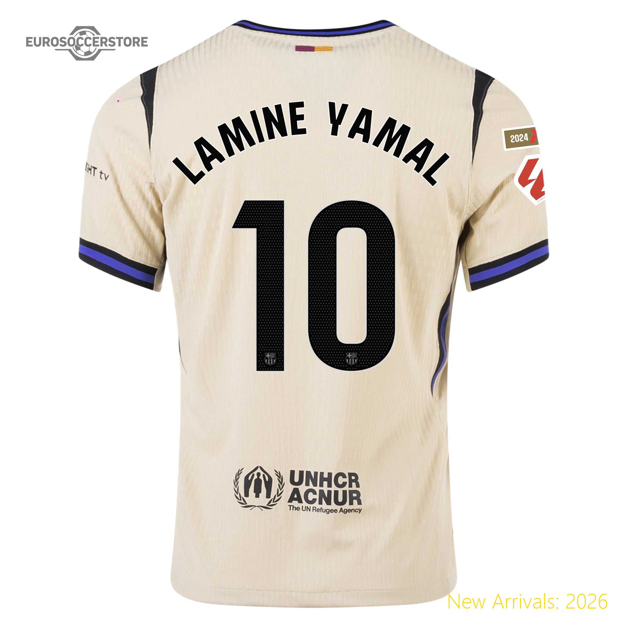 Men Bar Lamine Yamal Barcelona Away Professional Away Jersey 2023