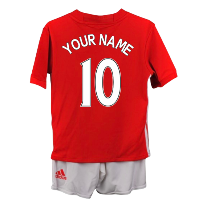 2015-2016 Man Utd Home Mini Kit (Your Name) (Collector's Item)