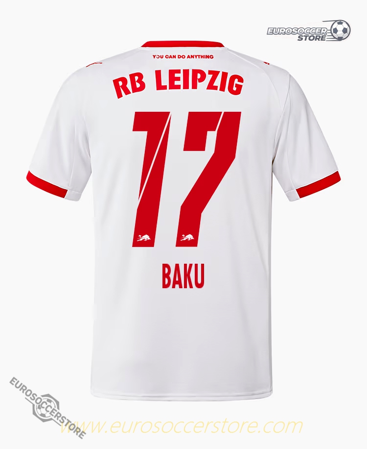 RB Leipzig's 25-26 Season Home BAKU 17 Football Jersey
