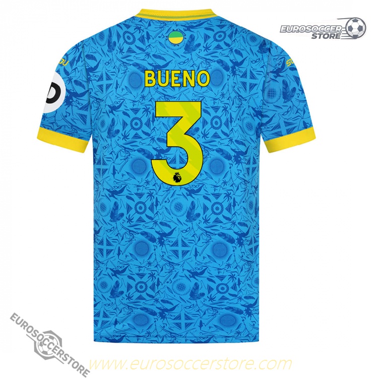 Wolverhampton Wanderers Third BUENO 3 Football Jersey for the 25-26 Season
