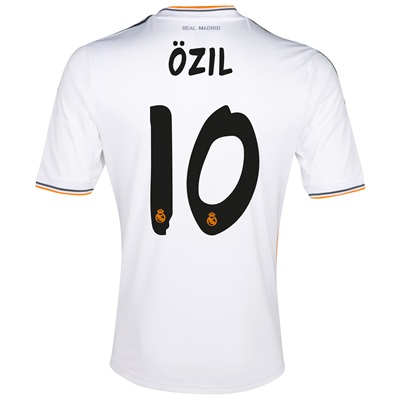 Elite Official 13-14 Real Madrid 10 Ozil Home Jersey Shirt
