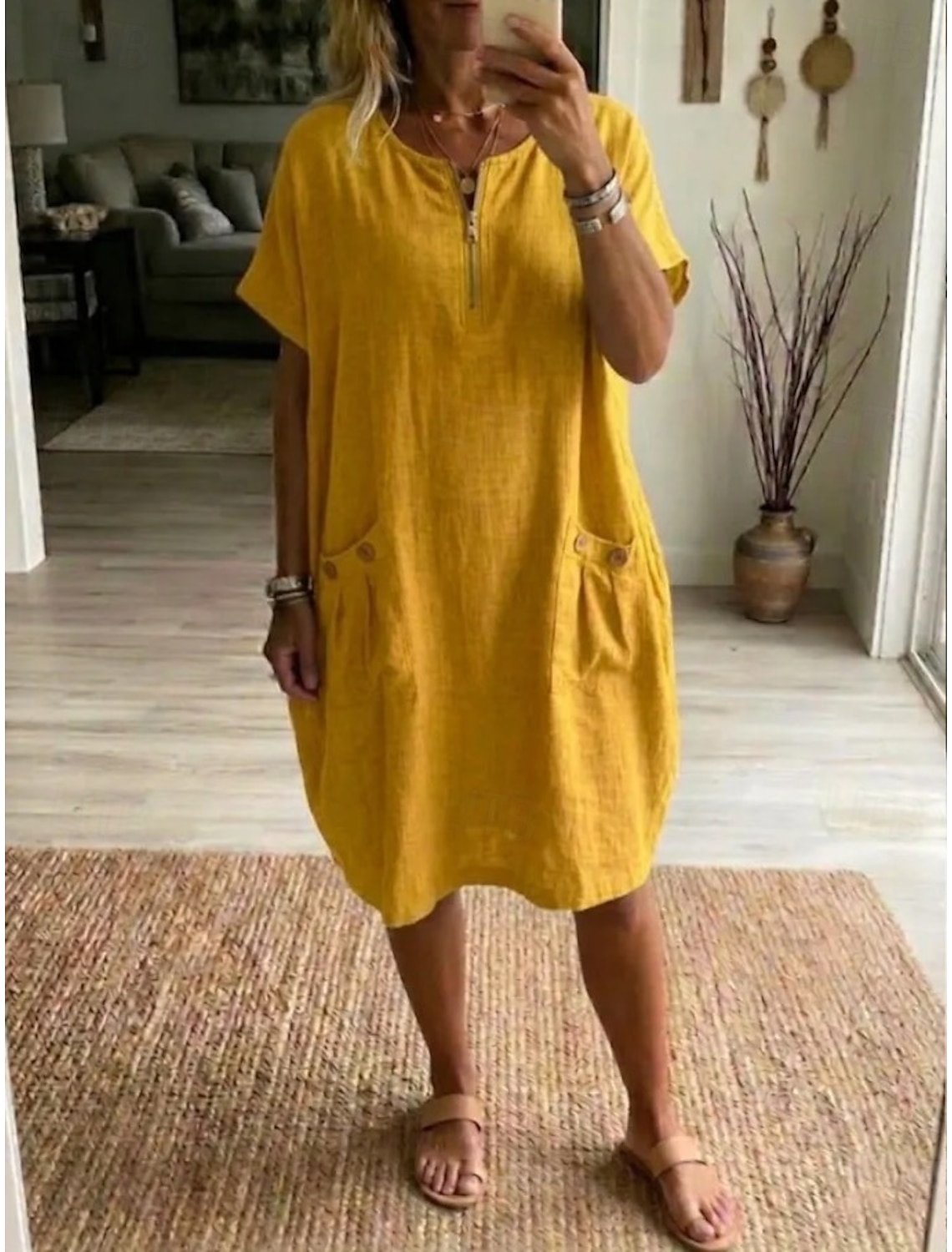 Women's Maxi Dress Shift Dress Sundress Casual Daily Loose Fit Plain Sleeveless Crew Neck Blue Black White Light Green Summer Spring Fall