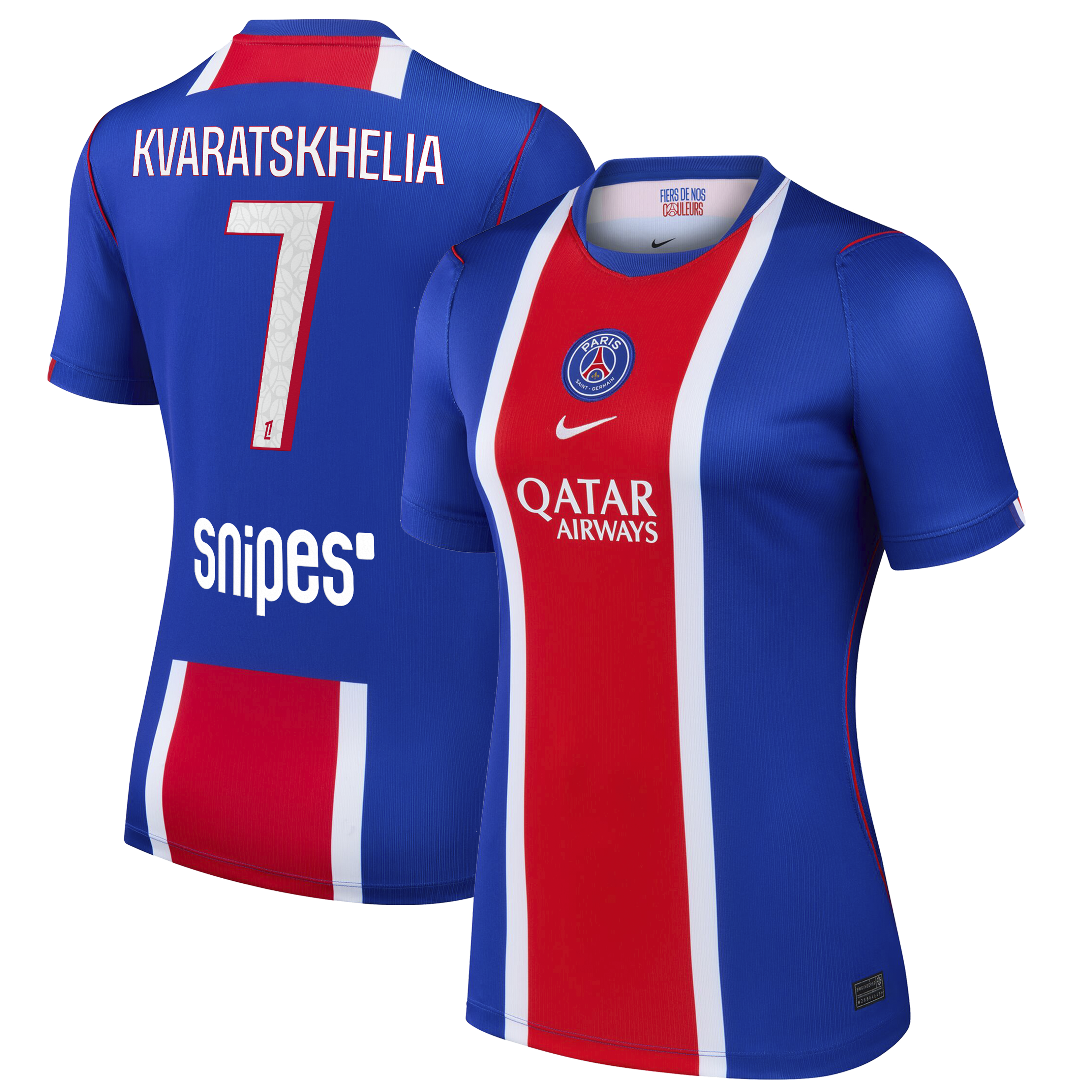 [SJH] Youth Khvicha Kvaratskhelia Paris Saint-Germain Women's 2026/27 Home Stadium Replica Jersey - Blue