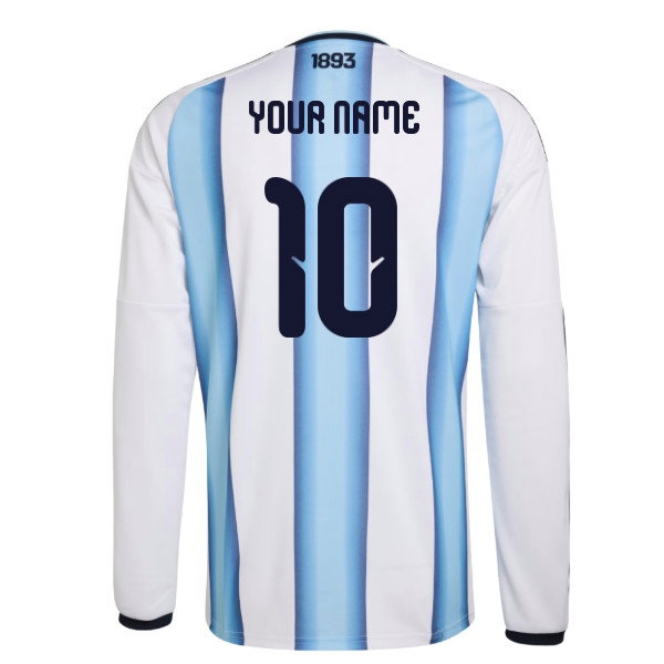 [DDJ] 2026-2027 Argentina Long Sleeve Home Shirt (Your Name)