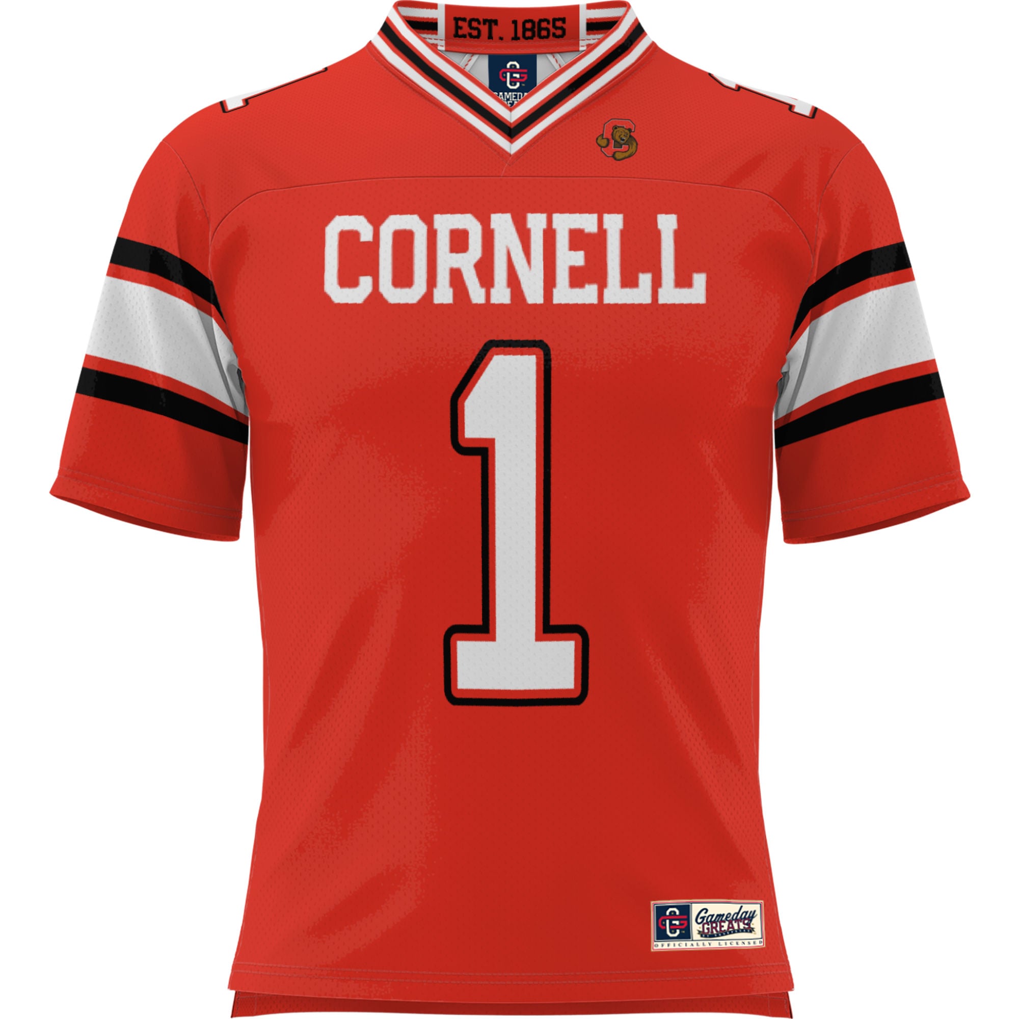 [DDG] Cornell Big Red GameDay Greats Youth Football Jersey - Red