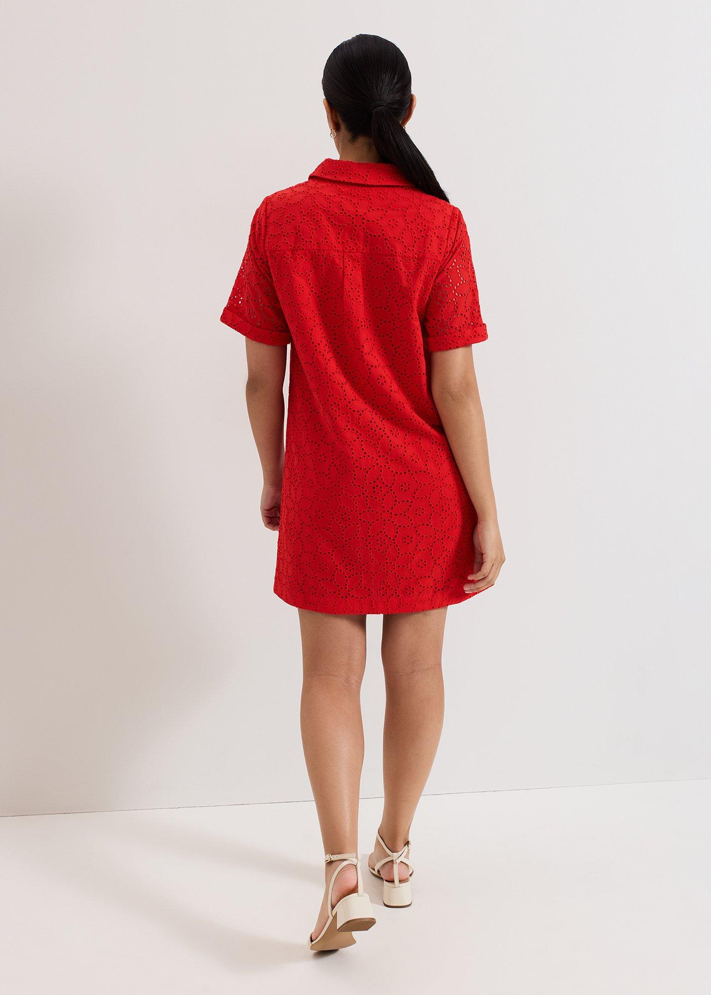 Petite Nicky Broiderie Dress