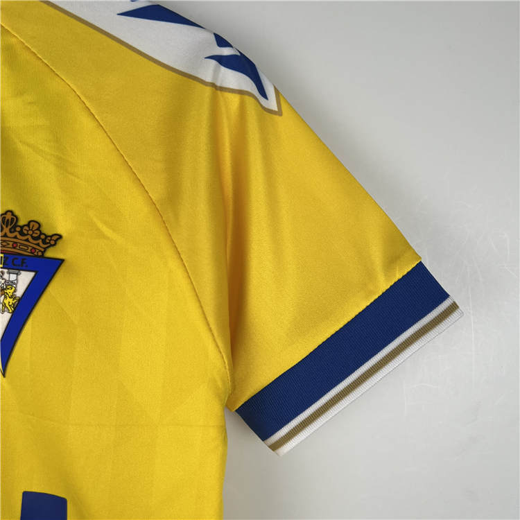 Official Kids Cádiz CF 2324 Home Football Soccer Kit ShirtShorts