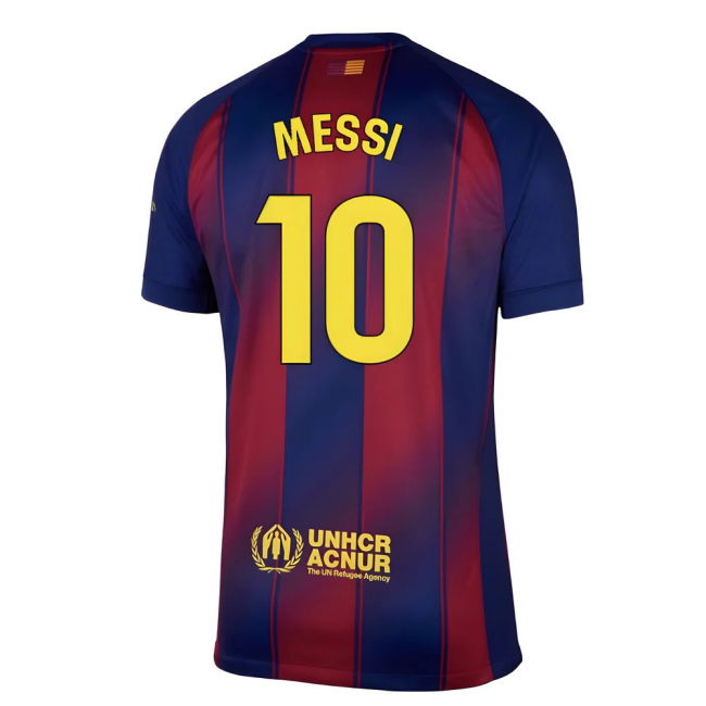 2025-2026 Barcelona Home Vintage Football Shirt (Messi 10)