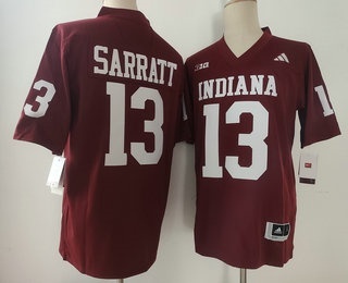 alternate jersey Men's None Elijah Sarratt #13 Red 2024 Football