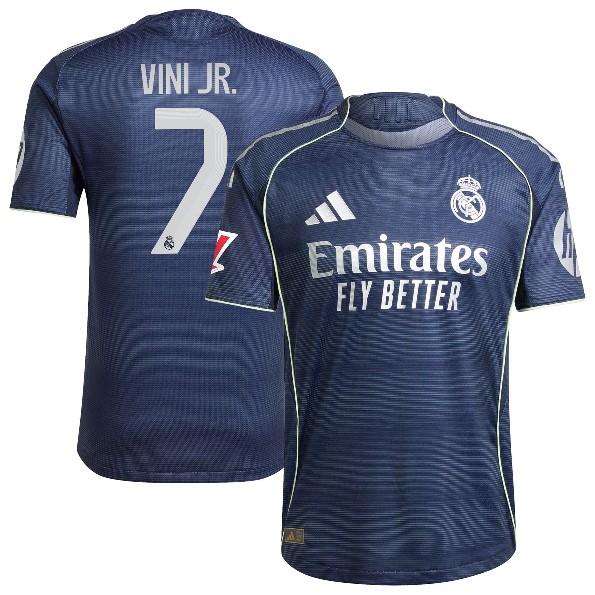 [SJH] Vini Jr. Real Madrid 2025/26 Away Authentic Player Jersey - Blue