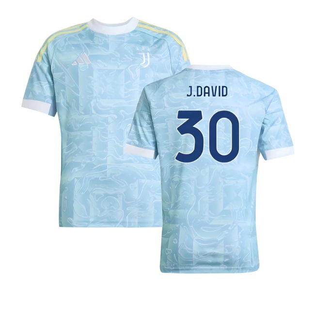 Juve Juventus Away Shirt Kids J David #30 Superior Craftsmanship O...
