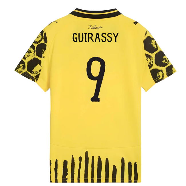 2025-2026 Borussia Dortmund Affordable Shirt - Kids (Guirassy 9)