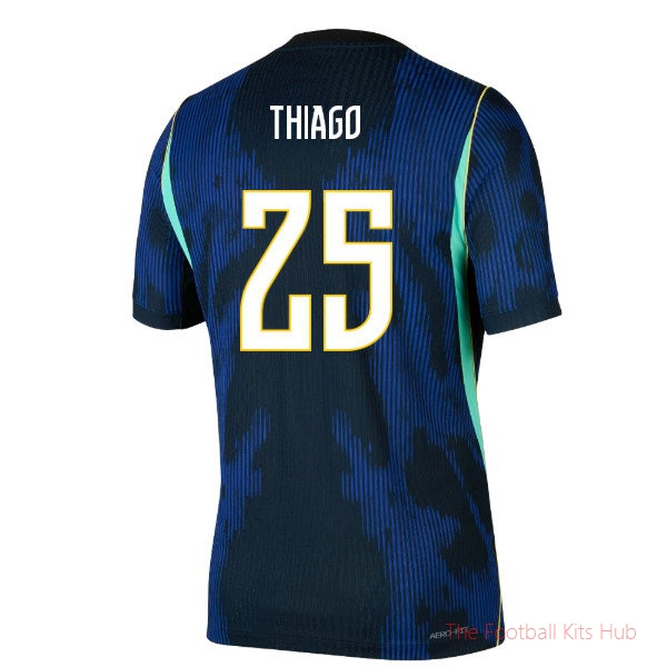 Brazil Match Away Jordan Aero-Fi 2026-2027 T-Shirt (Thiago 25)
