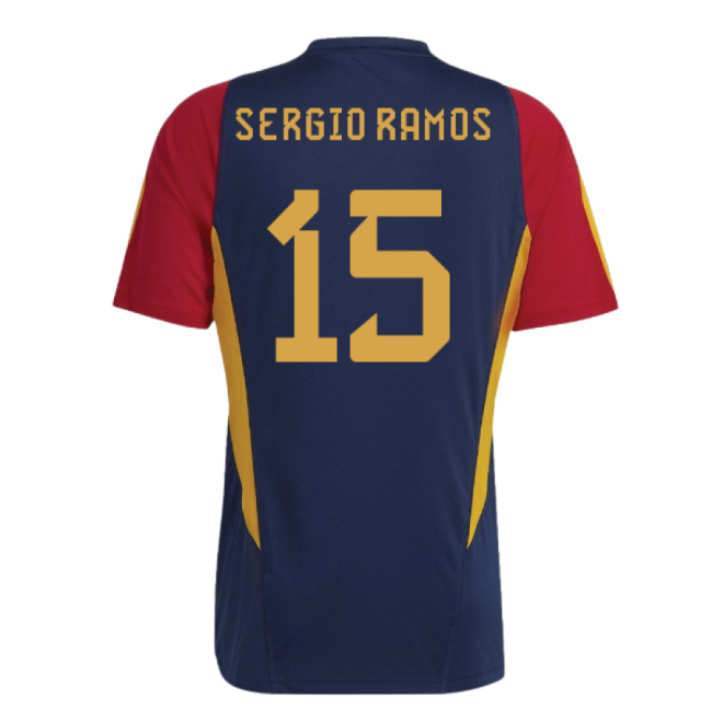 2022-2023 Spain Training Jersey (Navy) (Sergio Ramos 15)