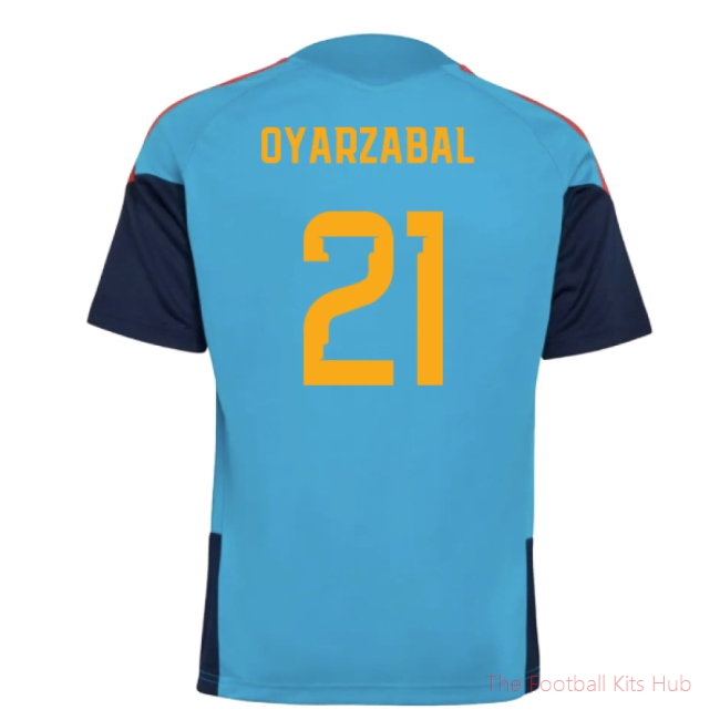 2025-2025 Spain Training Jersey (Bold Aqua) - Kids (Oyarzabal 21)