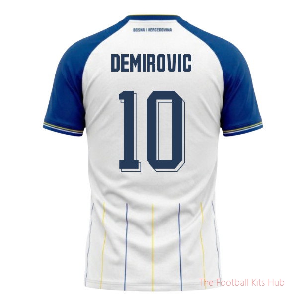 Bosnia And Herzegovina 2026-2027 Away Shirt (Kids) (Demirovic 10)