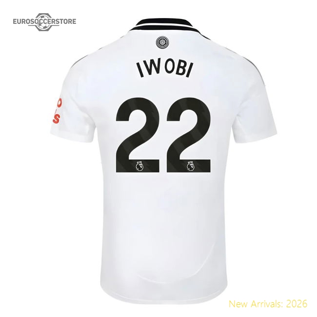 2024-2025 Fulham Home Luxury Jersey Iwobi Smart Fabric Lightweight