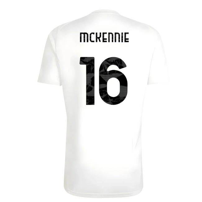 Juve Juventus Training Tee White Mckennie #16 High Performance Mat...