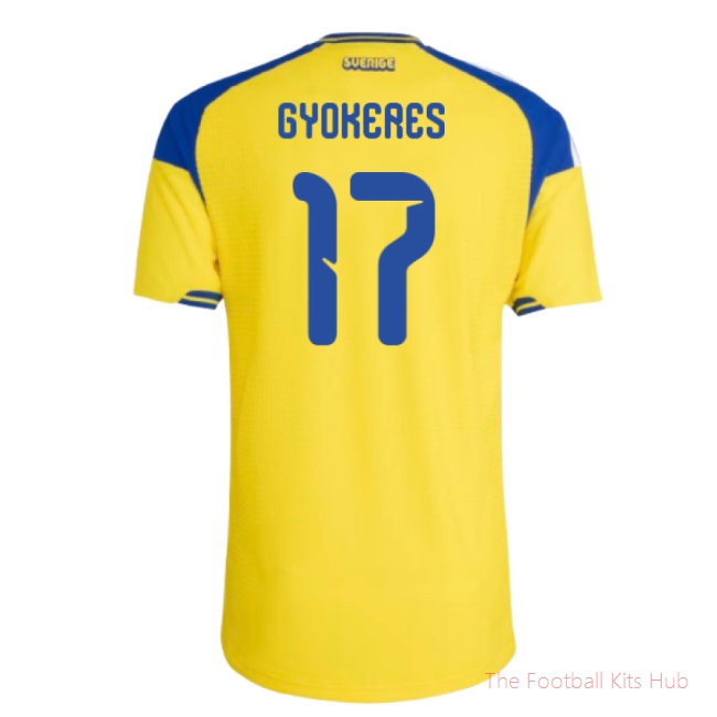 2026-2027 Sweden Authentic Home Shirt (Gyokeres 17)