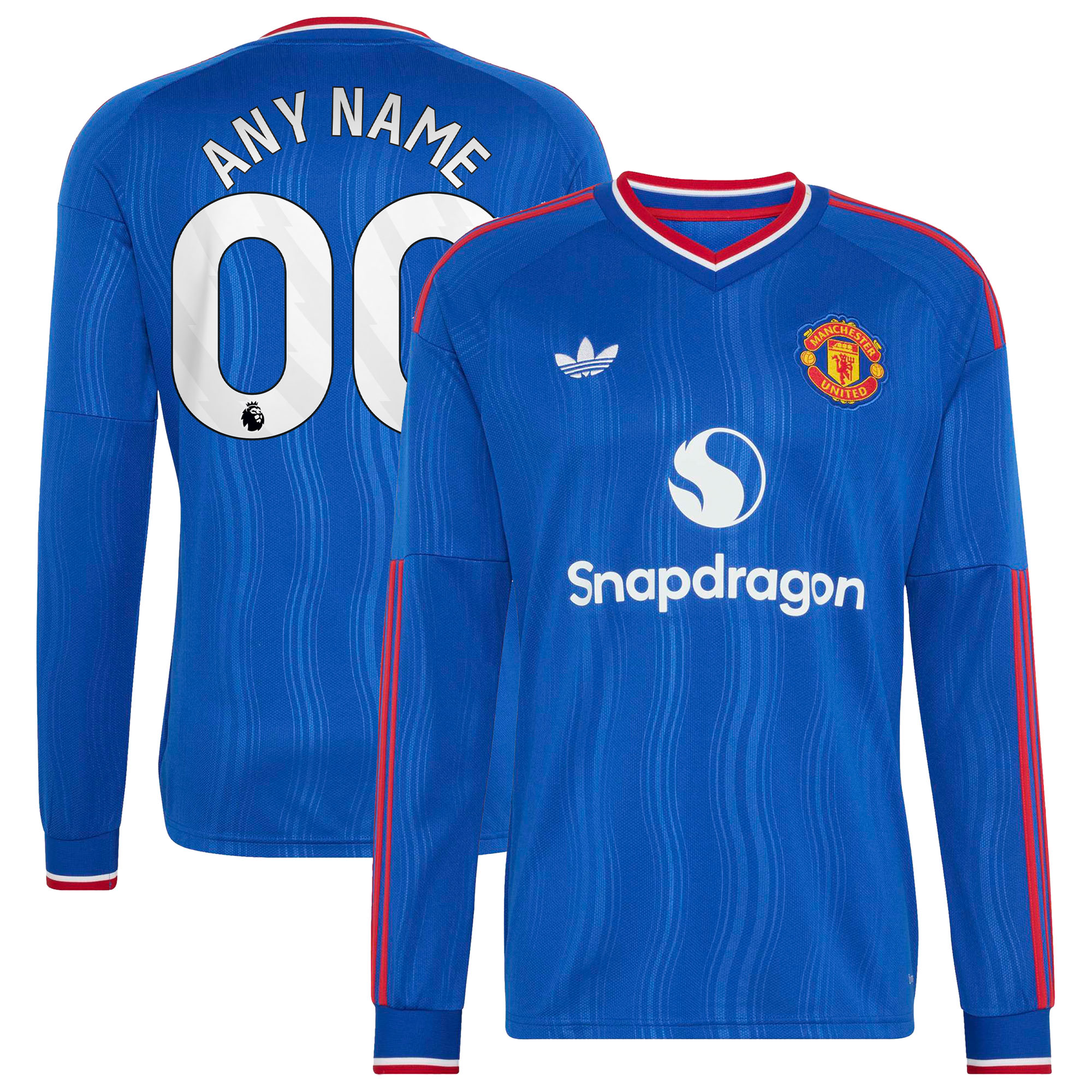 [SJH] Manchester United 2026/27 Away Replica Custom Long Sleeve Jersey - Royal