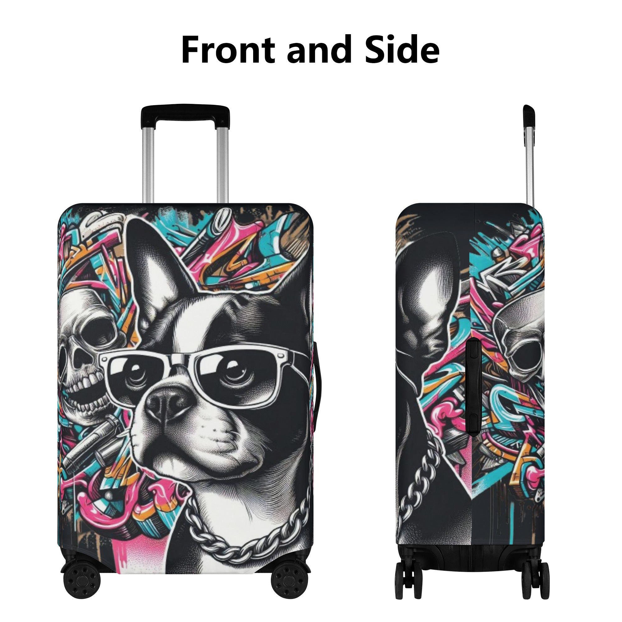 Luggage Cover For Boston Terrier Lovers Winter Wear | Breed-optimized