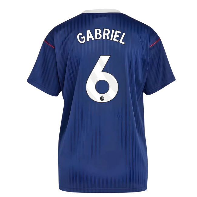Gabriel 6 Updated Arsenal Home Soccer Jersey 2025-2026