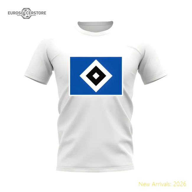 Hamburg Badge Fan T-shirt (white) - Match Quality - Fan Collection