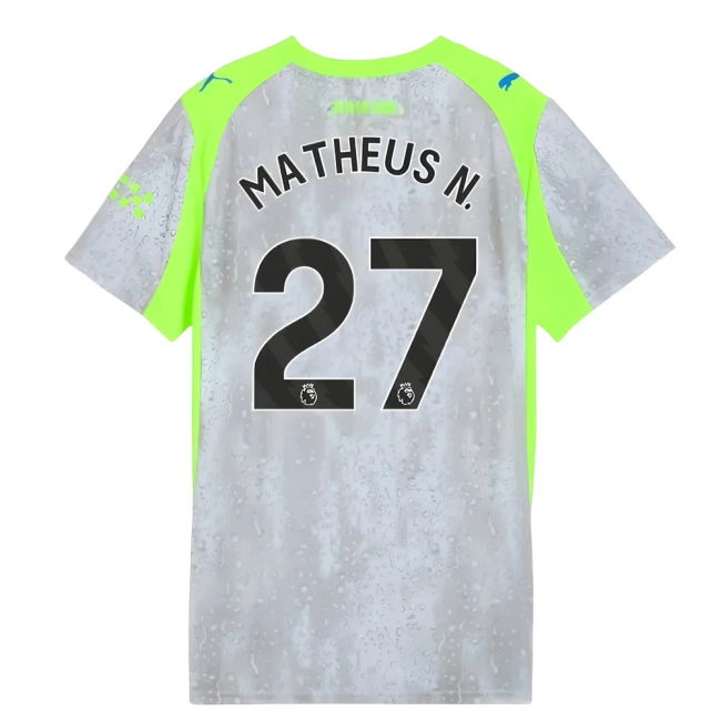 Football Man City Third Shirt Womens Matheus N #27 Premium Quality...