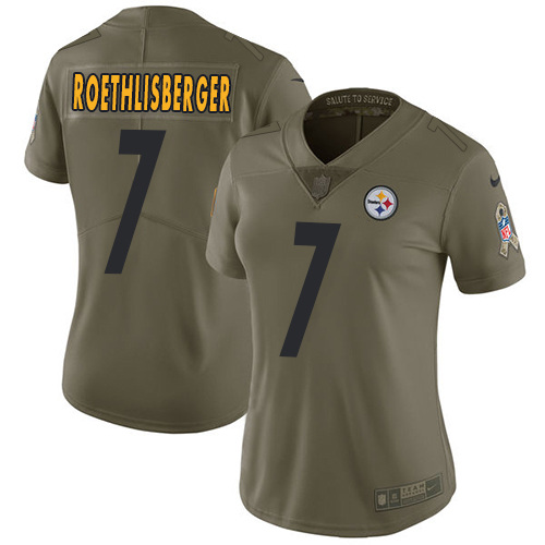 NFL P S Steelers Ben Roethlisberger #7 Team Color Limited Game Jers...