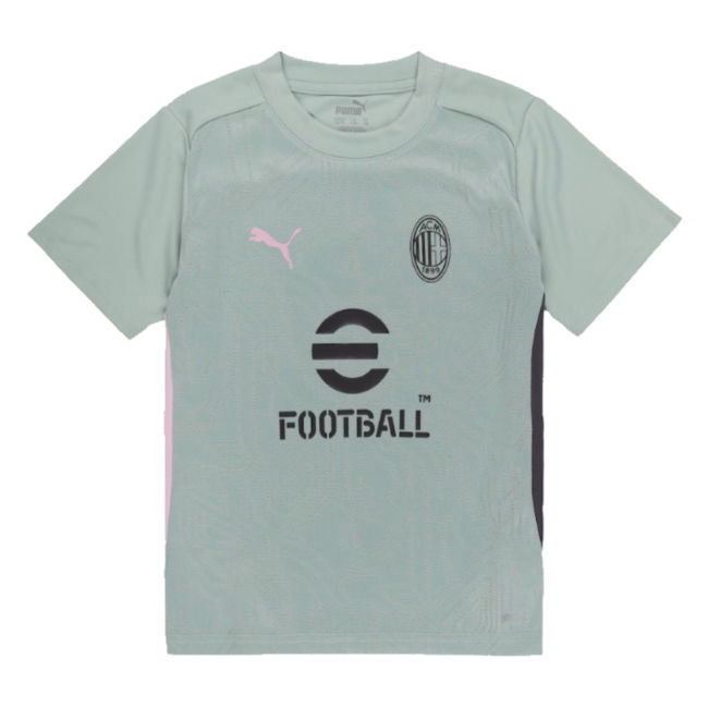 2024-2025 AC Milan Training Shirt (Green Fog) - Kids (Ronaldinho 80)