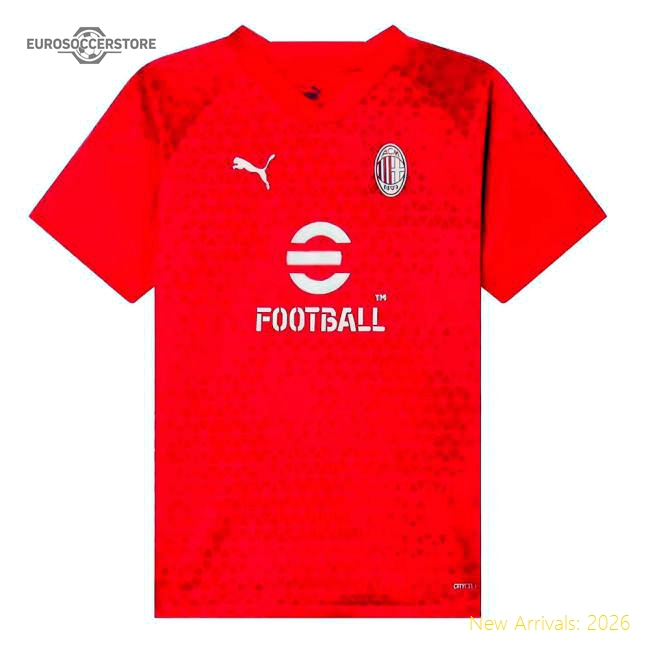 Authentic 2023-2024 Ac Milan Training Jersey (Red) - Kids