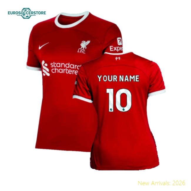 S Liverpool Female 2023 Home Jersey Shirt Football Fan Match Day Football Fan Gear