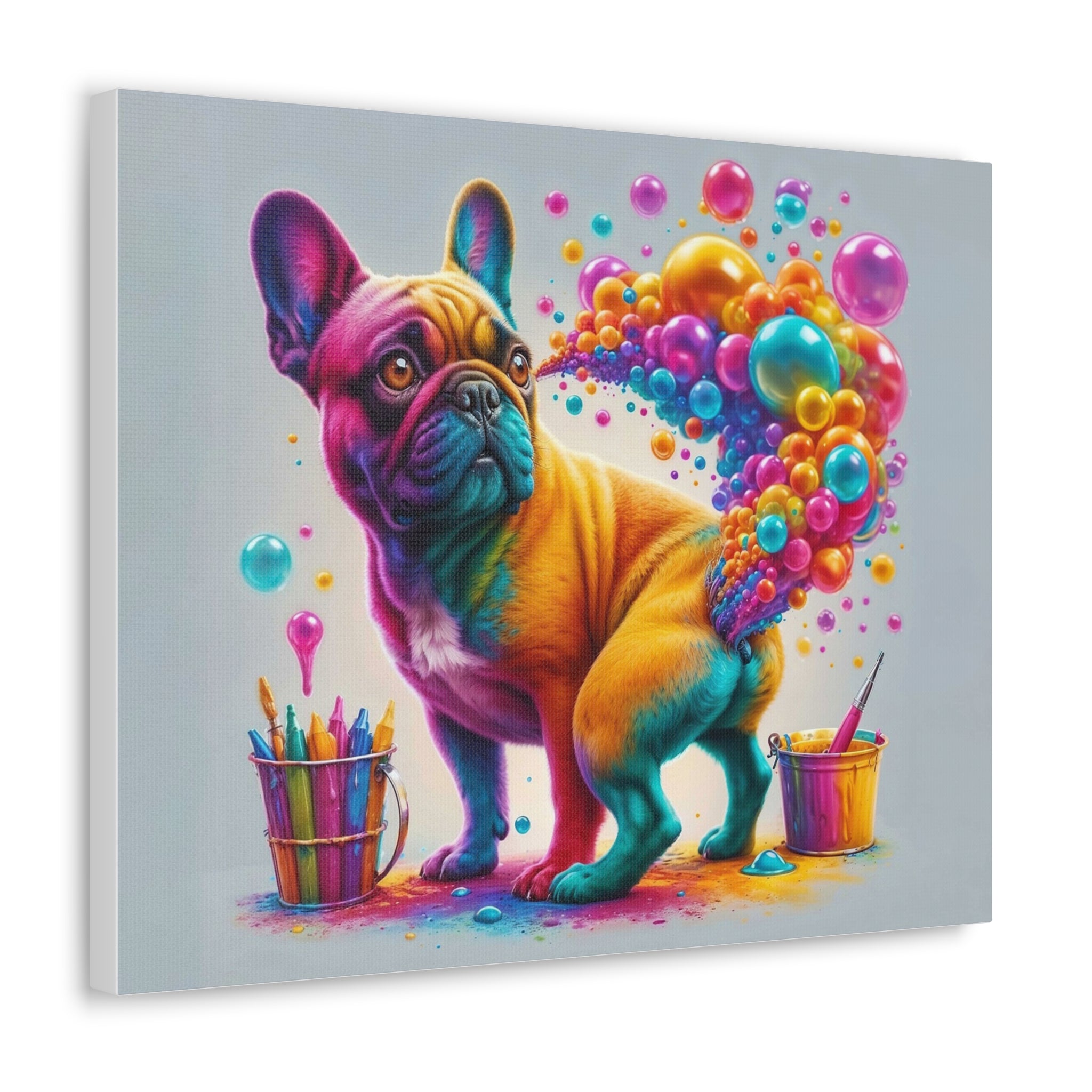 French Bulldog French Bulldog Gas Pass: Canvas Edition Durable Dog Item