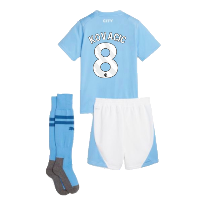 High-Quality 2023-2024 Man City Home Mini Kit Kovacic 8