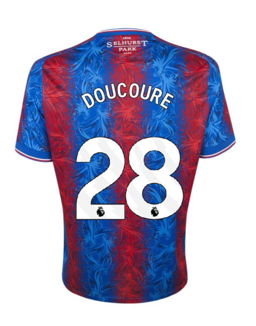 24-25 Season FA Cup Final Crystal Palace DOUCOURE No.28 Jersey