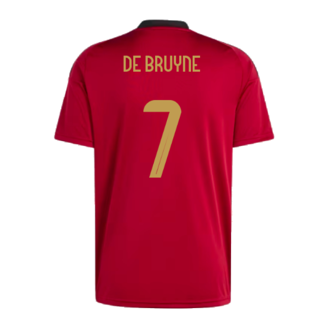 De Bruyne 7 Belgium Football Team Fashionable Home Game Jersey