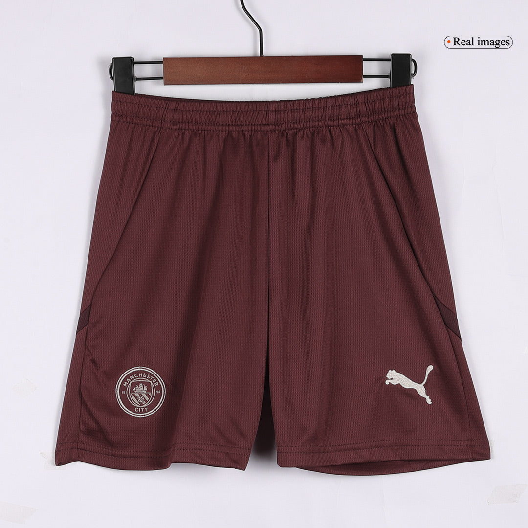 Kid's Manchester City Third Away Soccer Jersey Kit(Jersey+Shorts+Socks