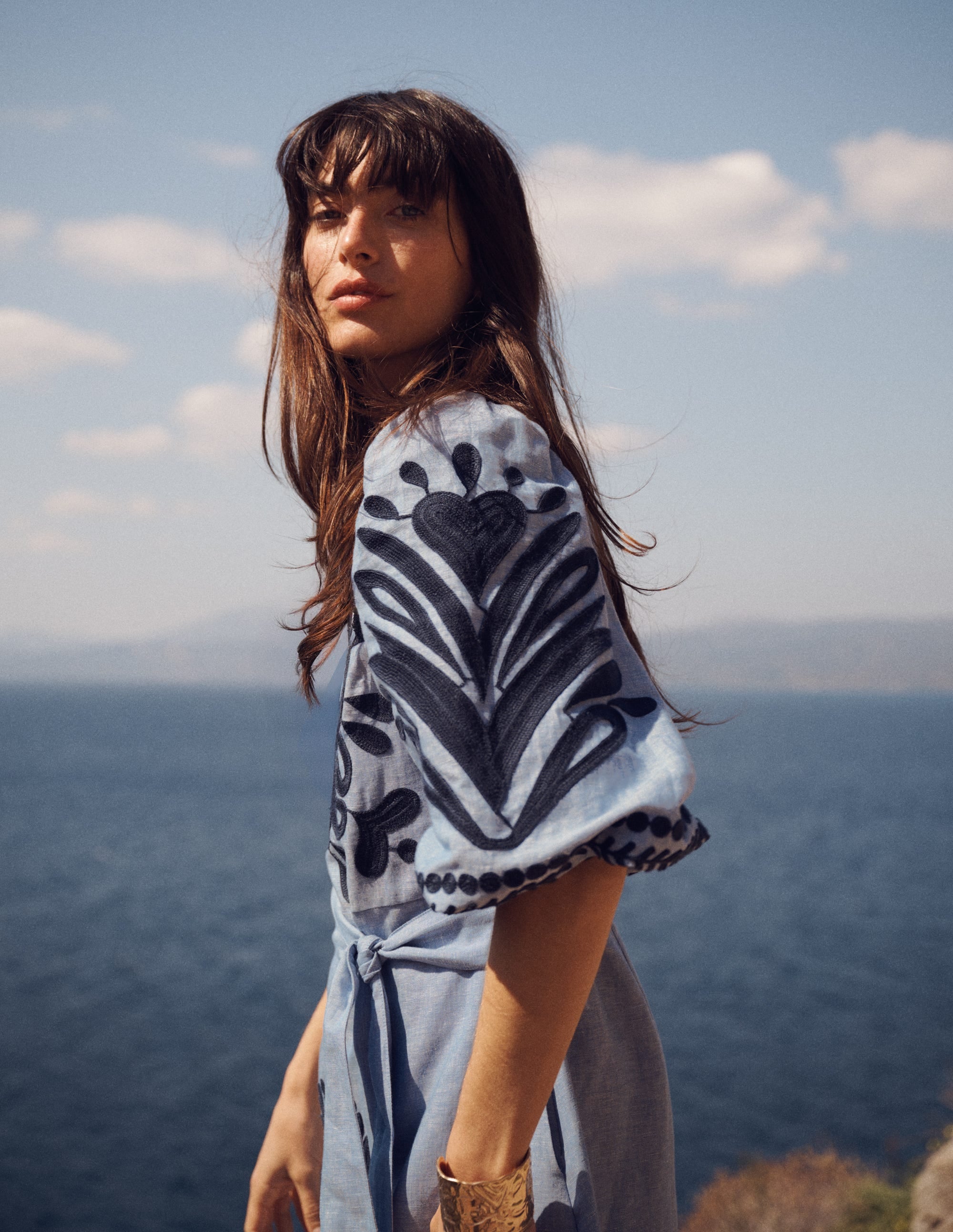 Octavia Linen Blend Dress