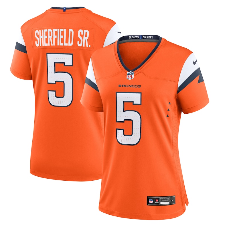 None Trent Sherfield Sr. Record-Breaker DEN Broncos Premium-Quality...