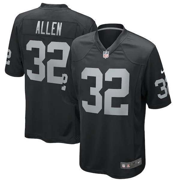 None Marcus Allen Game Jersey - Black | NFL Player Jersey | NFL Footba