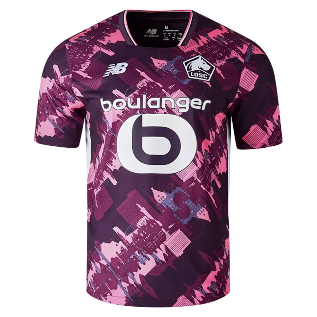 Premium 2025-2026 Lille Shirt With Retro Design - Machine Washable