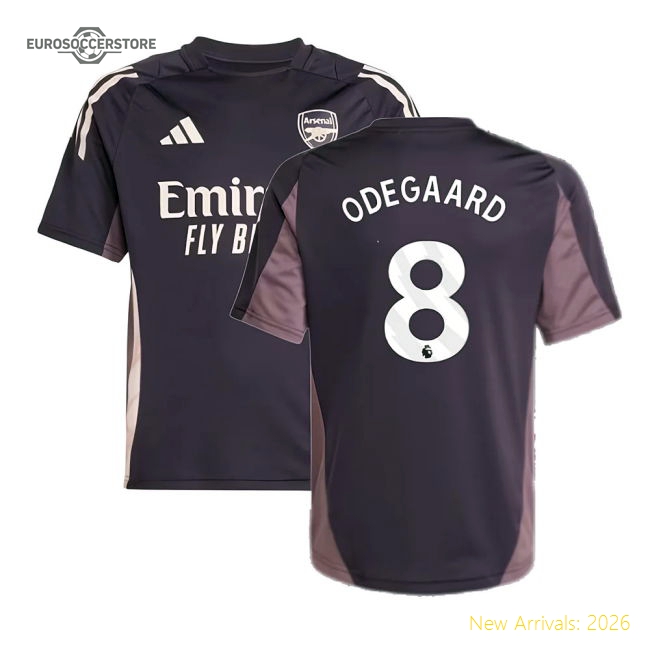 2024-2025 Arsenal Kids Safe Odegaard Jersey Climacool Climacool
